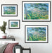 Paul Cézanne  - Mont Sainte-Victoireca Passepartout Wohnzimmer Rechteckig