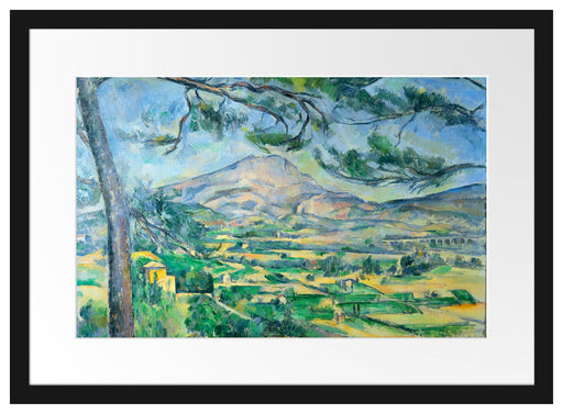 Paul Cézanne  - Mont Sainte-Victoireca Passepartout Rechteckig 40
