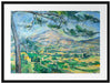 Paul Cézanne  - Mont Sainte-Victoireca Passepartout Rechteckig 80