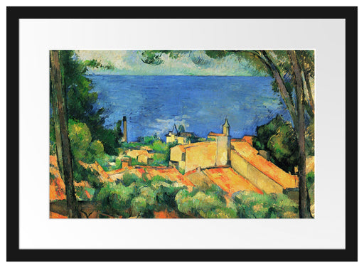 Paul Cézanne  - L'Estaque Passepartout Rechteckig 40