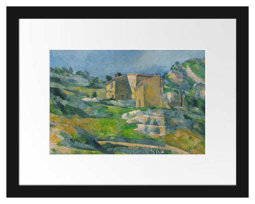 Paul Cézanne  - Das Riaux-Tal nahe l'Estaque Passepartout Rechteckig 30