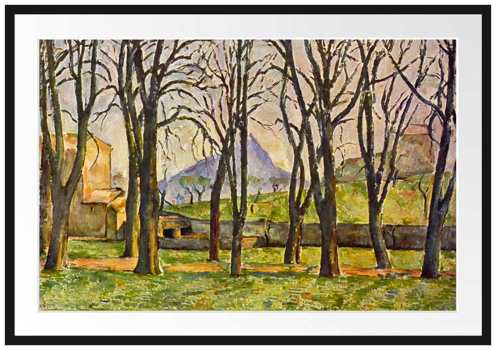 Paul Cézanne  - Jas de Bouffan III Passepartout Rechteckig 100