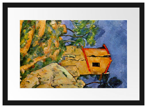 Paul Cézanne  - Das Haus mit geborstenen Wänden Passepartout Rechteckig 40