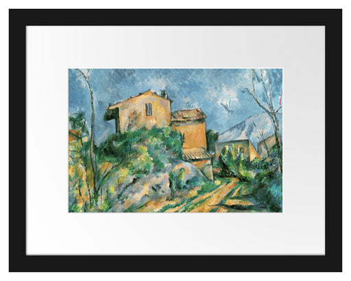 Paul Cézanne  - Das Haus Maria am Weg zum Château Noir Passepartout Rechteckig 30
