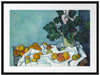 Paul Cézanne  - Stillleben mit Äpfeln und einem Topf Passepartout Rechteckig 80
