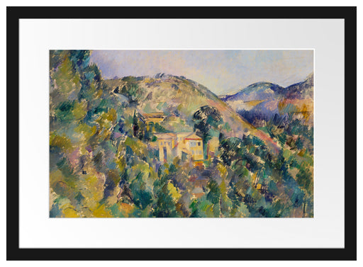 Paul Cézanne  - Blick aus das Domaine Saint Passepartout Rechteckig 40