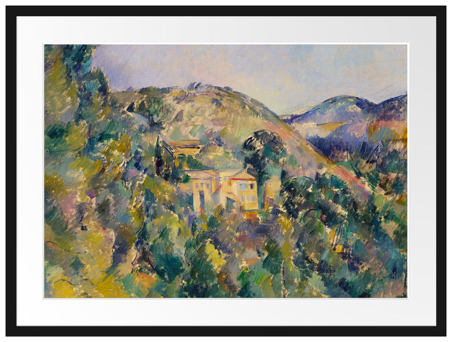 Paul Cézanne  - Blick aus das Domaine Saint Passepartout Rechteckig 80