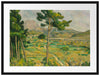Paul Cézanne  - Mont Sainte Victoire und das Viadukt Passepartout Rechteckig 80
