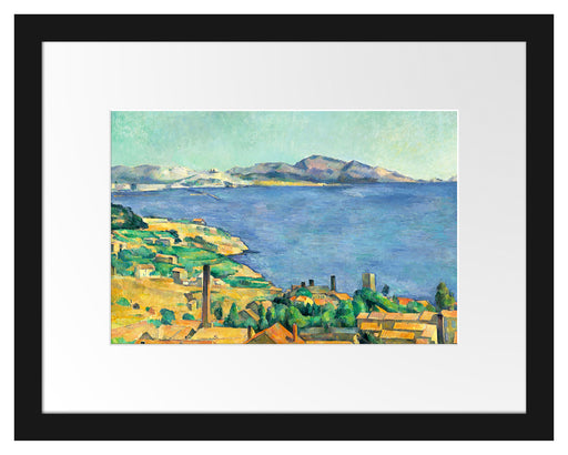 Paul Cézanne  - Der Golf von Marseilles Passepartout Rechteckig 30