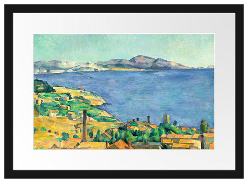 Paul Cézanne  - Der Golf von Marseilles Passepartout Rechteckig 40