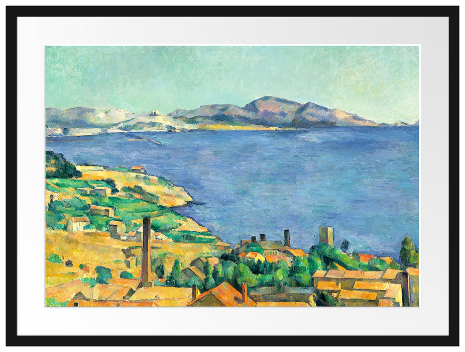 Paul Cézanne  - Der Golf von Marseilles Passepartout Rechteckig 80