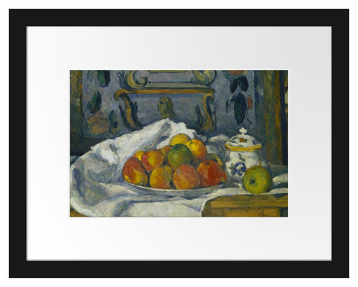 Paul Cézanne  - Apfelteller Passepartout Rechteckig 30