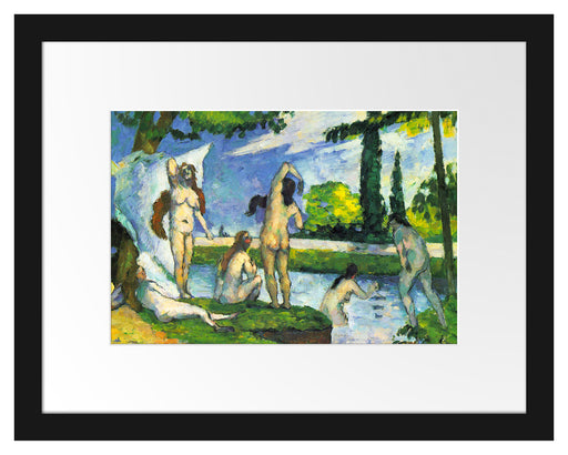 Paul Cézanne  - Die Badenden Passepartout Rechteckig 30