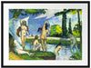 Paul Cézanne  - Die Badenden Passepartout Rechteckig 80