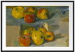 Paul Cézanne  - Äpfel Passepartout Rechteckig 100