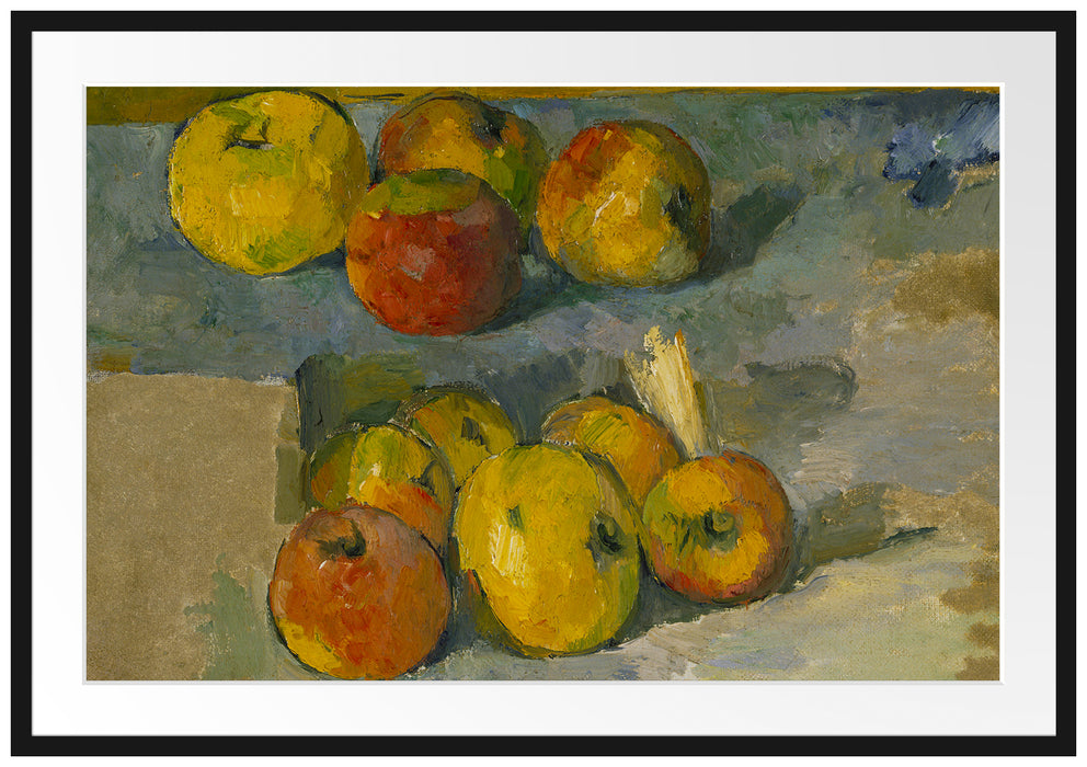 Paul Cézanne  - Äpfel Passepartout Rechteckig 100