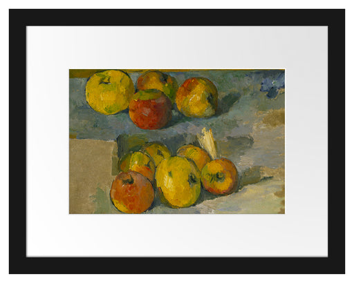 Paul Cézanne  - Äpfel Passepartout Rechteckig 30