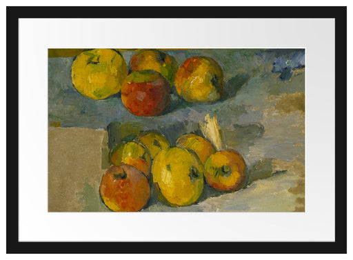 Paul Cézanne  - Äpfel Passepartout Rechteckig 40