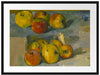 Paul Cézanne  - Äpfel Passepartout Rechteckig 80