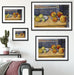 Paul Cézanne  - Stillleben mit Äpfel und Birnen.  Passepartout Wohnzimmer Rechteckig