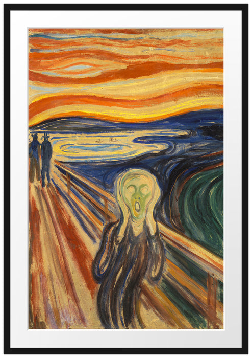 Edvard Munch - Der Schrei II Passepartout Rechteckig 100