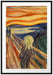 Edvard Munch - Der Schrei II Passepartout Rechteckig 100