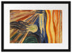 Edvard Munch - Der Schrei II Passepartout Rechteckig 40