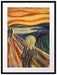 Edvard Munch - Der Schrei II Passepartout Rechteckig 80
