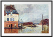 Alfred Sisley - Flood at Pont-Marley   Passepartout Rechteckig 100