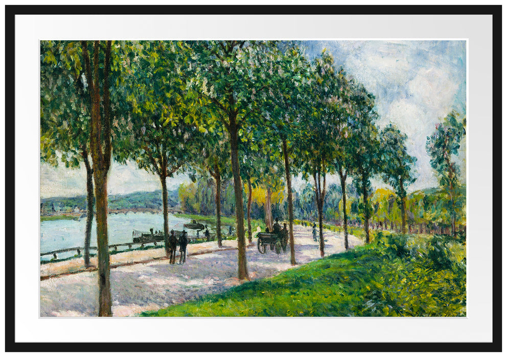 Alfred Sisley - Allée of Chestnut Trees  Passepartout Rechteckig 100