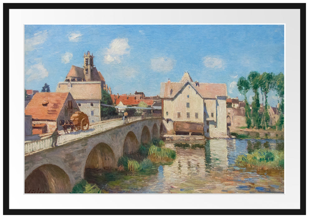 Alfred Sisley - Le pont de Moret Passepartout Rechteckig 100