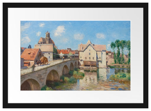 Alfred Sisley - Le pont de Moret Passepartout Rechteckig 40