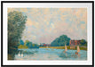 Alfred Sisley - Thames at Hampton Court  Passepartout Rechteckig 100