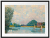 Alfred Sisley - Thames at Hampton Court  Passepartout Rechteckig 80