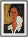 Amedeo Modigliani - Portrait von Hanka Zborowska  Passepartout Rechteckig 80