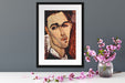 Amedeo Modigliani - Portrait von Celso Lagar Passepartout Dateil Rechteckig