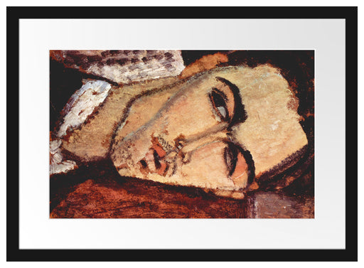 Amedeo Modigliani - Portrait von Celso Lagar Passepartout Rechteckig 40