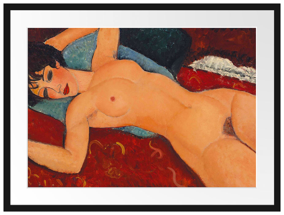 Amedeo Modigliani - Nu couché Passepartout Rechteckig 80