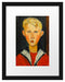 Amedeo Modigliani - Der Junge mit den blauen Augen  Passepartout Rechteckig 30