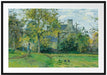 Camille Pissarro - LA MAISON DE PIETTE À MONTFOUCAULT  Passepartout Rechteckig 100