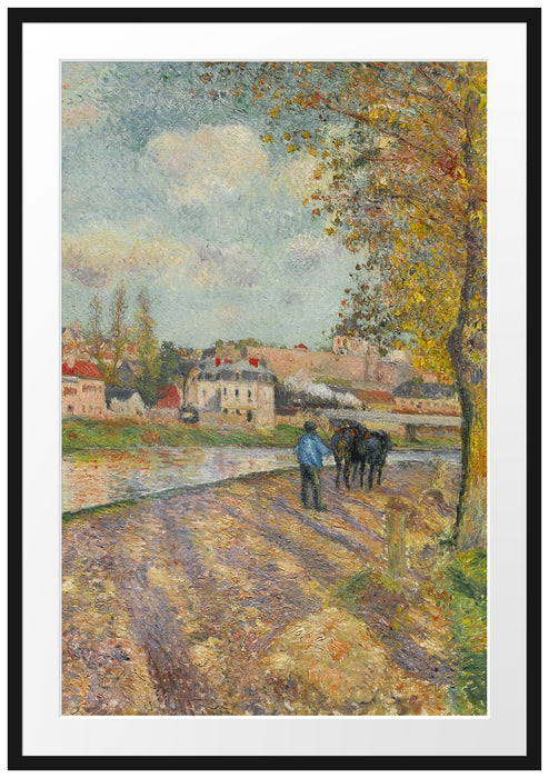 Camille Pissarro - CHEMIN DE LÉCLUSE SAINT-OUEN-L?AUM Passepartout Rechteckig 100