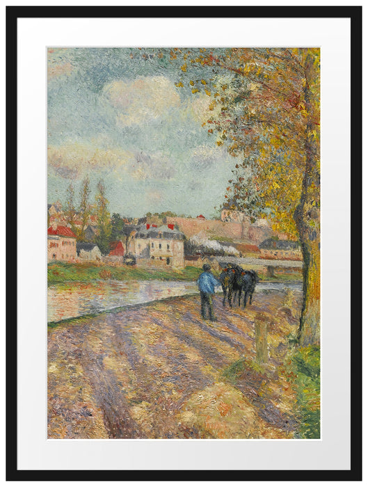 Camille Pissarro - CHEMIN DE LÉCLUSE SAINT-OUEN-L?AUM Passepartout Rechteckig 80