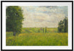 Camille Pissarro - SOLEIL COUCHANT PONTOISE  Passepartout Rechteckig 100