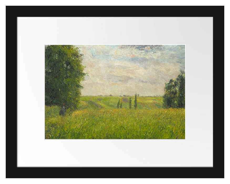 Camille Pissarro - SOLEIL COUCHANT PONTOISE  Passepartout Rechteckig 30