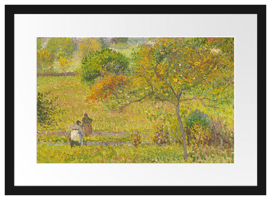 Camille Pissarro - AUTOMNE À ERAGNY  Passepartout Rechteckig 40
