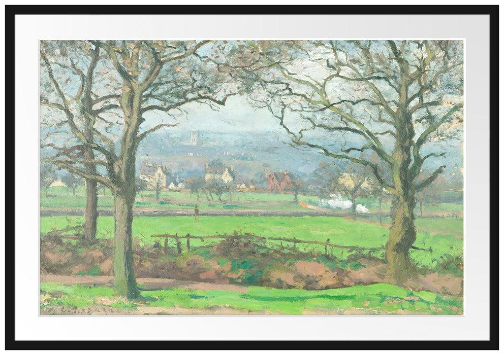 Camille Pissarro - Near Sydenham Hill Looking towards Passepartout Rechteckig 100