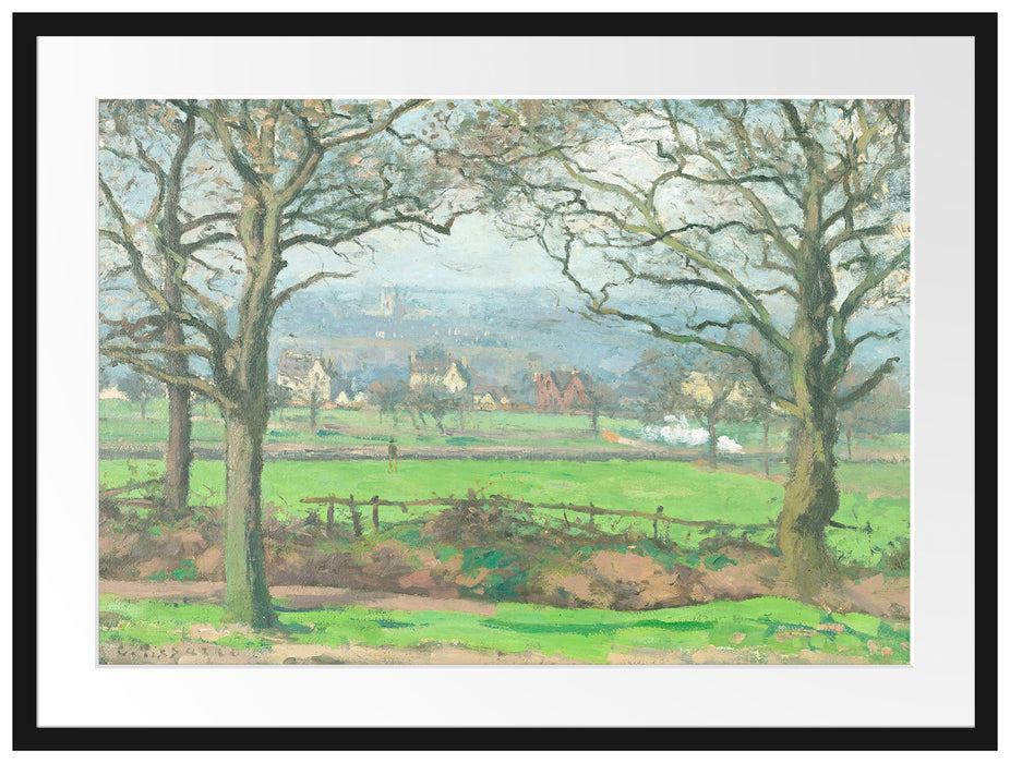 Camille Pissarro - Near Sydenham Hill Looking towards Passepartout Rechteckig 80