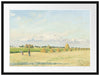 Camille Pissarro - Landscape with Wheat Field  Passepartout Rechteckig 80