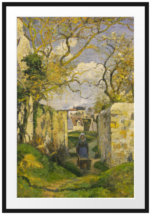Camille Pissarro - Landscape from Pontoise  Passepartout Rechteckig 100
