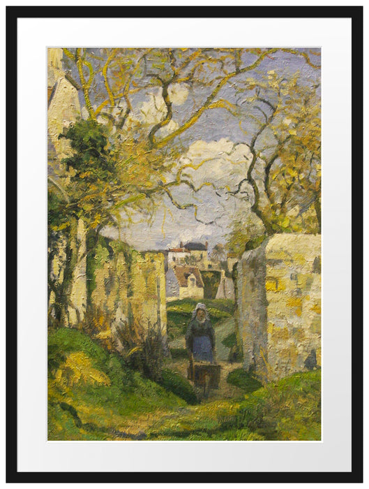 Camille Pissarro - Landscape from Pontoise  Passepartout Rechteckig 80